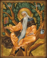 Икона на дереве " Давид Святой царь и пророк "