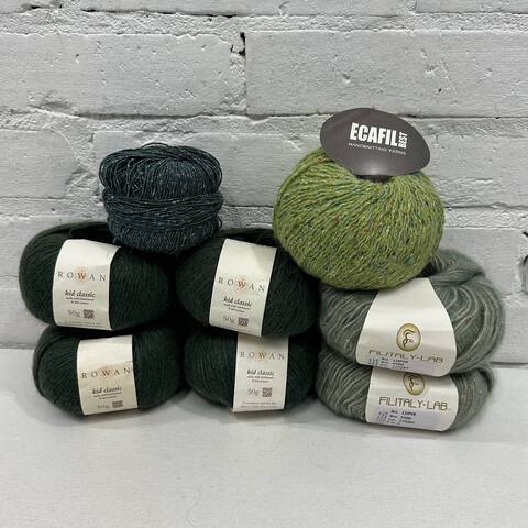 GARAGE SALE — Набор зимней пряжи (мохер, альпака, меринос) 400 грамм