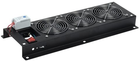 ITK Панель вент. с выкл. и терм. 3 вент. без каб. пит. чер.