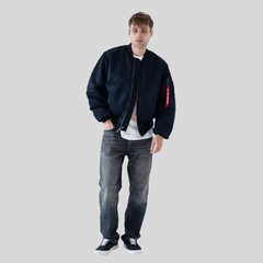 Бомбер Alpha Industries MA-1 Rep. Blue (Синий)