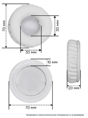 Амбушюры для наушников SONY WH-CH500, WH-CH510 (эко-кожа)