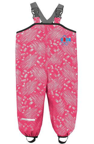 Розовый влагостойкий полукомбинезон DUCK