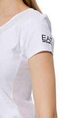 Женская теннисная футболка EA7 Woman Jersey T-shirt - fancy white