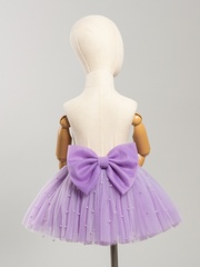 Юбка с бусинками, Лавандовый