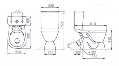 УНИТАЗ-КОМПАКТ ROSA ЛИРА