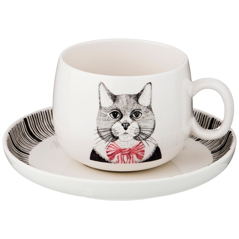 Чайная пара Lefard Fashion Animals на 1 персону, 450 мл - Купить