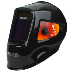 Маска сварочная WELDER ULTIMA Ф10 Хамелеон 103x90 мм, DIN 4/5-8/9-13 (Внеш. регул)