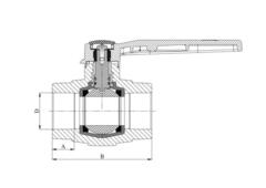 Кран шаровый Heisskraft пластиковый 25