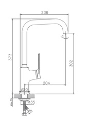 Смеситель для кухни HAIBA HB70572 хром