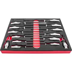 Thorvik UTS14STE Набор отверток стержневых в EVA ложементе 280х375 мм, 14 предметов 53661