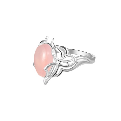 OTHER OBJECTS Кольцо Elessar (розовый халцедон)