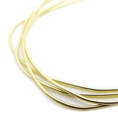 Канитель мягкая, гладкая KAN/MD, 0,7 мм глянец, светлое золото