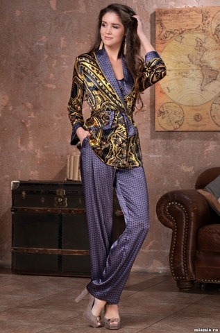Шелковая пижама-тройка Mia Amore Armani Gold (70% нат.шелк)