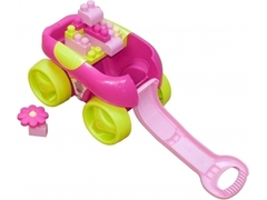 Mega Bloks Прицеп розовый большой (00531)