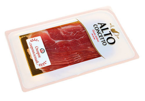 Окорок сыровяленый, нарезка "Alto Conecetto", 100г