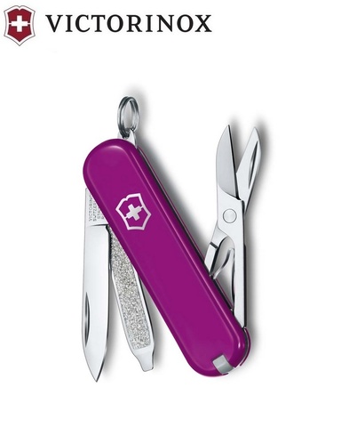 Нож-брелок Victorinox Classic SD Colors, Tasty Grape (0.6223.52G)