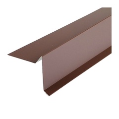 Планка торцевая для гибкой черепицы (RAL 8017) корич. шоколад (2 м)