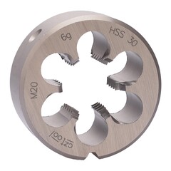 Плашка М20х2,5 DINEN22568 HSS 6g 45х18мм (Стружколом) Bucovice(CzTool) 270200