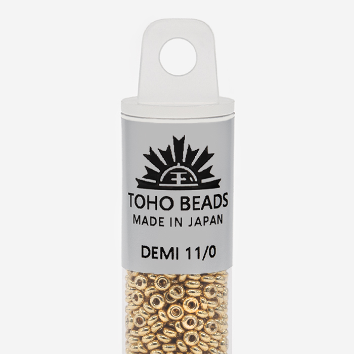 Японский бисер TOHO Demi 11/0 (№PF557), металлизированный, непрозрачный глянцевый