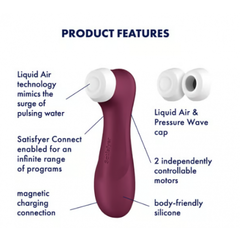 Клиторальный стимулятор Satisfyer Pro 2 Generation 3 с функцией Liquid Air и подключением к Satisfyer App