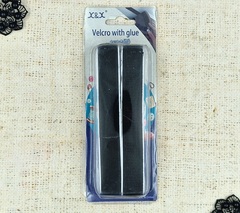 Велкро/липучка комплект на клеевой основе, ш. 2 см, черный