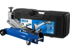 ЗУБР Т-77, 3 т, 192 - 533 мм, подкатной домкрат с высоким подъемом в кейсе, Профессионал (43055-3-K)