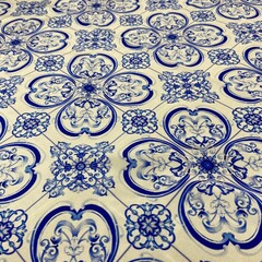 Платок шёлковый принт майолика 71*71 арт.П03