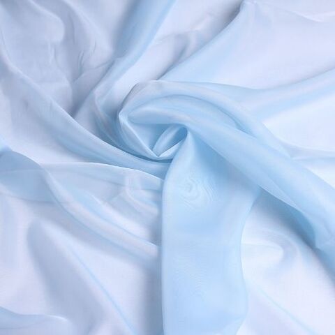 Ткань вуаль однотонная для штор -голубой. Ш - 300 см. Арт. -ETR 50