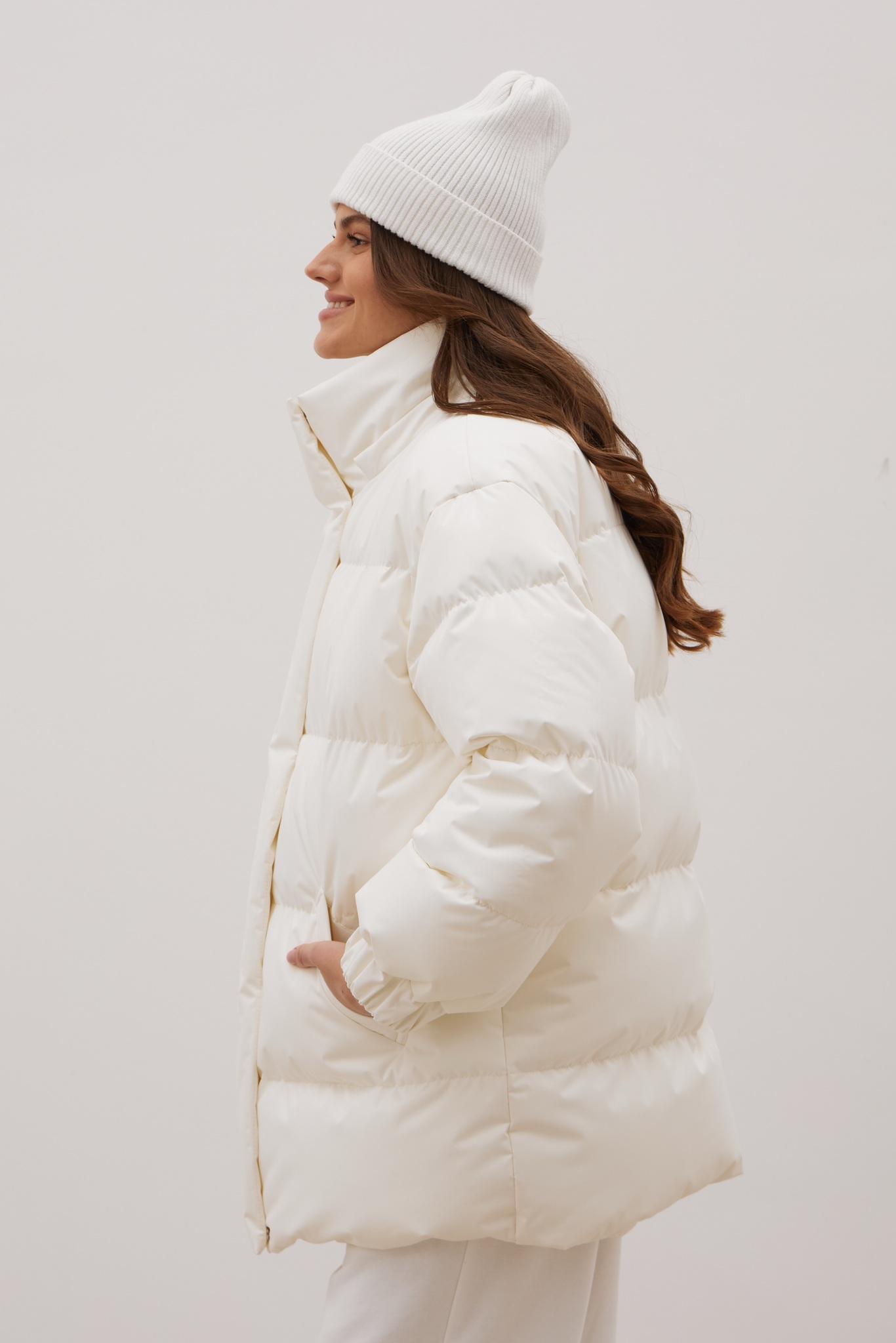 Пуховик COLD SEASON, молочный