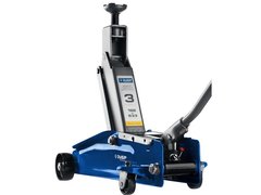 ЗУБР Т-77, 3 т, 192 - 533 мм, подкатной домкрат с высоким подъемом в кейсе, Профессионал (43055-3-K)