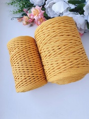 Turmeric cotton cord 3 mm