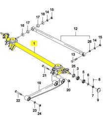 БАЛКА ЗАДНЯЯ MATIZ СО СТУПИЦАМИ GM