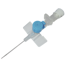 Катетер внутривенный (периферический) с доп. портом, синий, 22G, Vogt Medical, (100шт/упк)