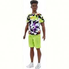 Кукла Кен Мода Barbie  в разноцветной рубашке