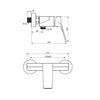 Damixa 402000300 Merkur смеситель для душа. чёрный