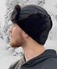 Картинка шапка-ушанка Skully Wear LFM 199_black leather - 2