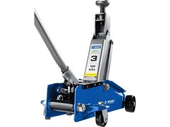 ЗУБР Т-77, 3 т, 192 - 533 мм, подкатной домкрат с высоким подъемом в кейсе, Профессионал (43055-3-K)