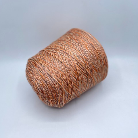 Авторская смотка (пр.Италия), 267м/100гр. Меринос/Нейлон , цвет-Морковный пирог, арт-33687
