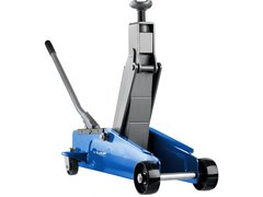 ЗУБР Т-77, 3 т, 192 - 533 мм, подкатной домкрат с высоким подъемом в кейсе, Профессионал (43055-3-K)