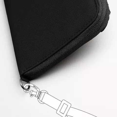 Картинка кошелек Pacsafe RFIDsafe travel organizer серый - 5