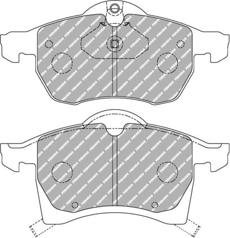 FCP1295H Тормозные колодки дисковые спортивые DS2500