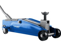 ЗУБР Т-77, 3 т, 192 - 533 мм, подкатной домкрат с высоким подъемом в кейсе, Профессионал (43055-3-K)