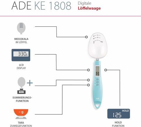 Весы кухонные ADE Eni KE1808-2 green