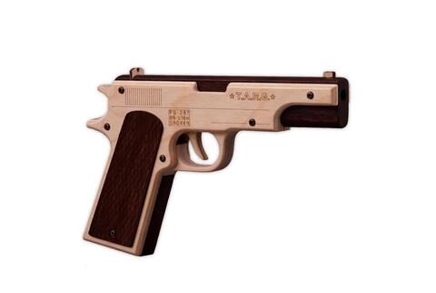 Пистолет Combat M1911 от TARG - деревянный конструктор, сборная модель, 3d пазл