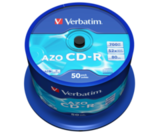 Оптический диск Verbatim CD-R 700MB 52X AZO Crystal, Spindle, 50шт