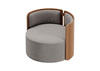 Кресло крутящееся Lagom 800 (капучино твид, орех)