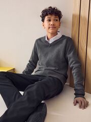 Джемпер школьный для мальчика Next Q90-695, Серый