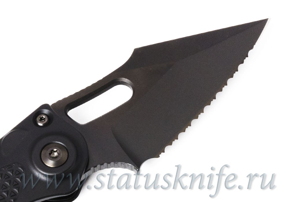 Нож Microtech Stitch Auto 169-3DLCTSH Serrated Shadow