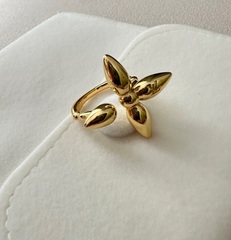 84624- Кольцо BLOSSOM цветок разъемное LV в родаже lux
