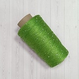 Пряжа Хлопок с бусинами 030 зеленая трава